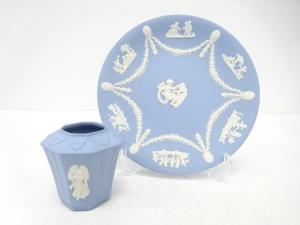 WEDGWOOD　ウェッジウッド　ジャスパー　プレート・フラワーベースセット　洋食器